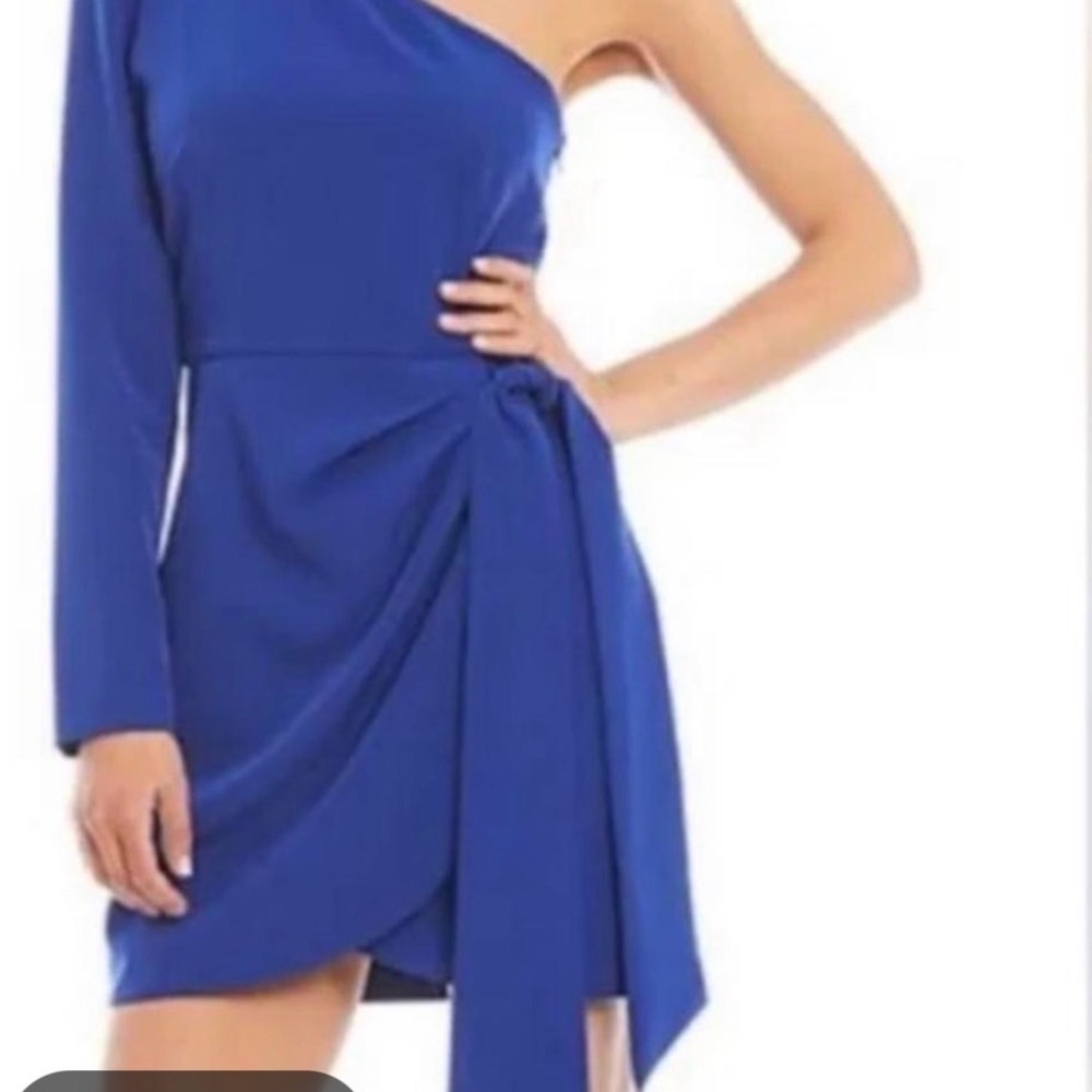 Gianni Bini Royal Blue One-Shoulder Dress